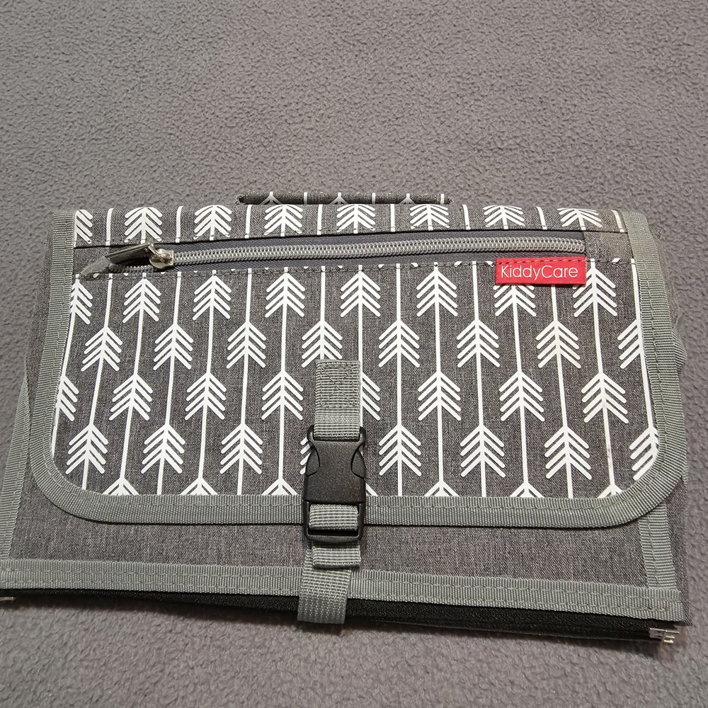NWOT - Gray Arrow-Print Foldable Diaper Chaging Pad